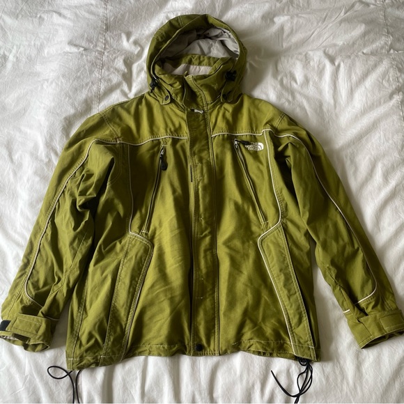 The North Face Green Gorpcore Shell Jacket with Detachable Hood